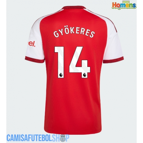 Camisa de time de futebol Arsenal Viktor Gyokeres #14 Replicas 1º Equipamento 2026-27 Manga Curta